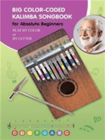 Big Color-Coded Kalimba Songbook for Absolute Beginners: Play by Color or by Letter