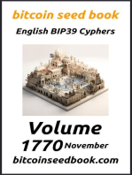 Bitcoin Seed Book English BIP39 Cyphers Volume 1770-November: Bitcoin Seed Book 1770, #11