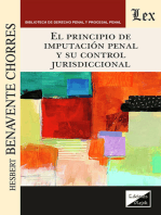 Principio de imputación penal y su control jurisdiccional