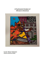 A Psychosocial Analysis of Africans in American