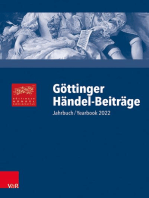 Göttinger Händel-Beiträge, Band 23: Jahrbuch/Yearbook 2022