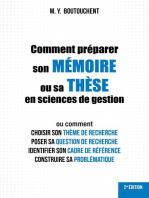 Comment préparer son mémoire ou sa thèse en sciences de gestion: Ou comment choisir son thème de recherche, poser sa question de recherche, identifier son cadre de référence, construire sa problématique