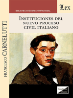 Instituciones del nuevo proceso civil italiano