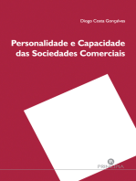 Personalidade e Capacidade das Sociedades Comerciais