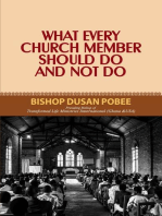 What Every Church Member Should Do And Not Do