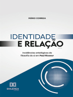 Identidade e Relação: incidências ontológicas da filosofia do si em Paul Ricoeur