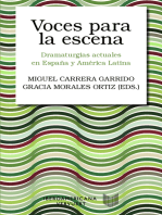 Voces para la escena: Dramaturgias actuales en España y América Latina