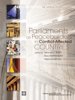 Parliaments as Peacebuilders in Conflict-Affected Countries