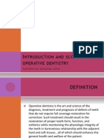 Introduction and Scope of Conservative Dentistry