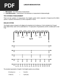 Trade Mathematics Measurement