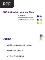 MSP430 Clock Timers