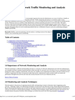 A Summary of Network Traffic Monitoring and Analysis Techniques