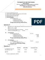 ACCT 1003 Suggested Solutions Worksheet 5