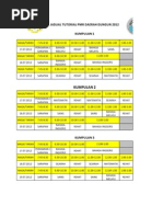 Jadual Tutorial PMR 2012