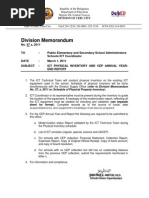 D.M. No.47, s.,2011 Physical Inventory - DIvision of Cebu City