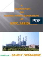 Presentation of Training in NTPC, Faridabad