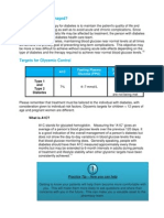 How Is Diabetes Managed?: Type 1 and Type 2 Diabetes OR