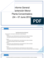 Informe Mantención Menor Junio 2012