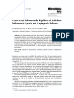 Effect of The Solvent On The Equilibria of Acid-Base Indicators in Aprotic and Amphiprotic Solvents - Microchimica - Act - 0992