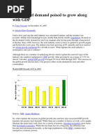 Global Steel Demand Poised To Grow Along With GDP