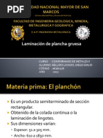 EXPOSICION Tema Laminación de Planchas Gruesas