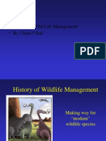 History of Wild Life Management