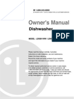 LG Dishwasher User Manual