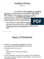 Dividend Policy