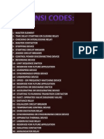 Ansi Codes For Electrical Systems