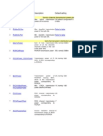 3G Opti Parameters