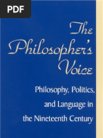 Andrew Fiala - The Philosopher's Voice Philosophy, Politics, and Language in The Nineteenth Century 2002