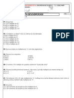 Exercícios de Divisibilidade - 4