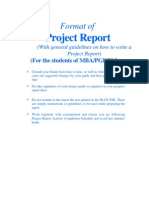 Project Report Format For Sip