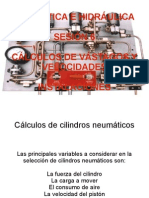 Calculo de Velocidades de Piston y Caudal