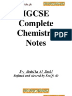 IGCSE Chemistry Notes