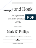 Elegy and Honk: For English Horn and Electro-Acoustic Music