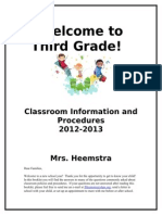 Introductory Booklet For Third Grade