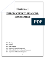 Chapter No. 1 Introduction To Financial Management