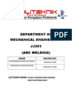 Arc Weld Report