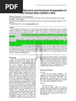 Histological Structure and Chemical Composition of Farmed Giant Catfish's Skin