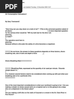 Air Consumption Calculation