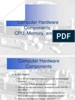 Computer Hardware Components: CPU, Memory, and I/O