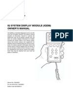 Iq System Display Module (Iqdm) Owner'S Manual: Program Test Diagnostics