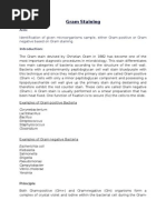 Gram Staining Protocol or Procedure