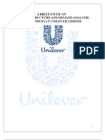 A Brief Study On Market Sructure and Demand Analysis of Hindustan Unilever Limited