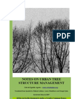 Notes On Urban Tree Structure Management