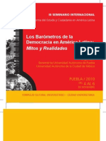 Los Barometros de La Democracia: Mitos y Realidades