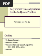 Polynomial Time Algorithms For The N-Queen Problem: Rok Sosic and Jun Gu