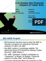 2011 02 16 Larry Clinton RSA BUS 203 Presentation How To Assess The Financial Impact of Cyber Risk