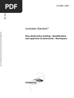 As 3669-2006 Non-Destructive Testing - Qualification and Approval of Personnel - Aerospace